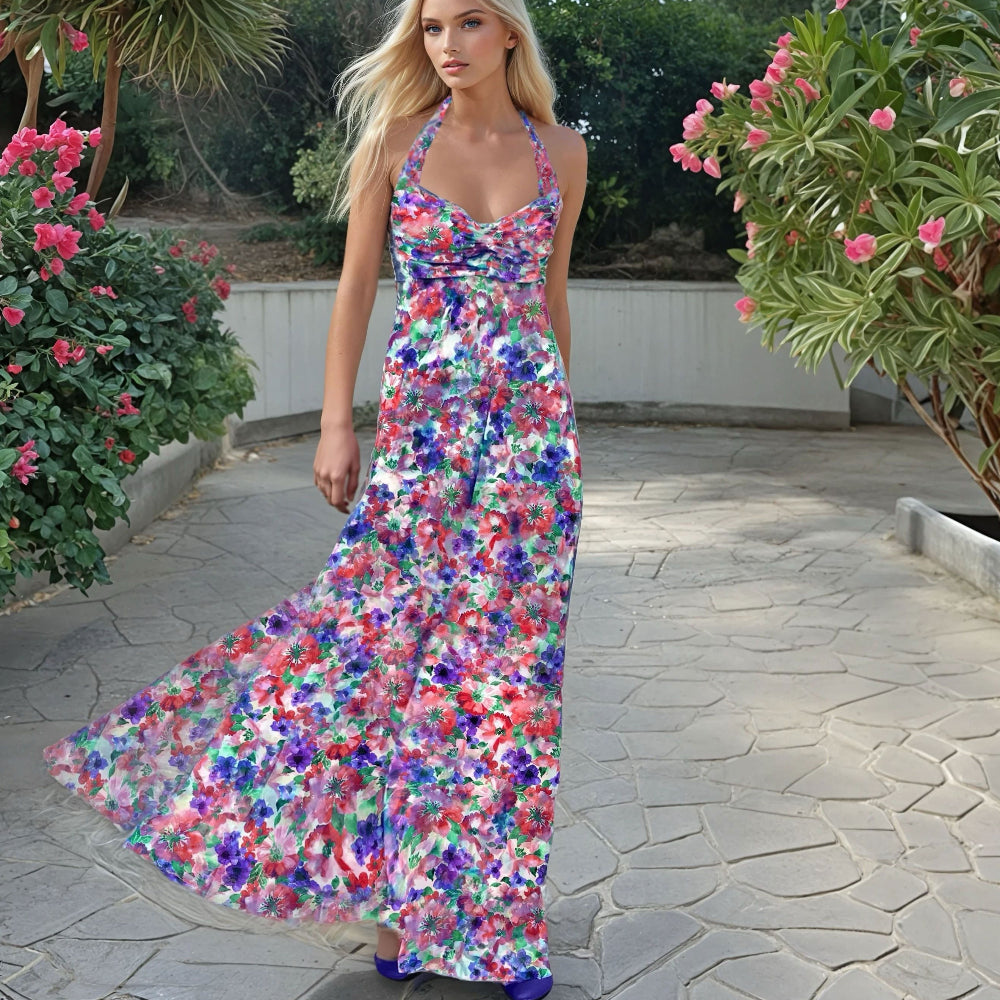Abito lungo in tulle