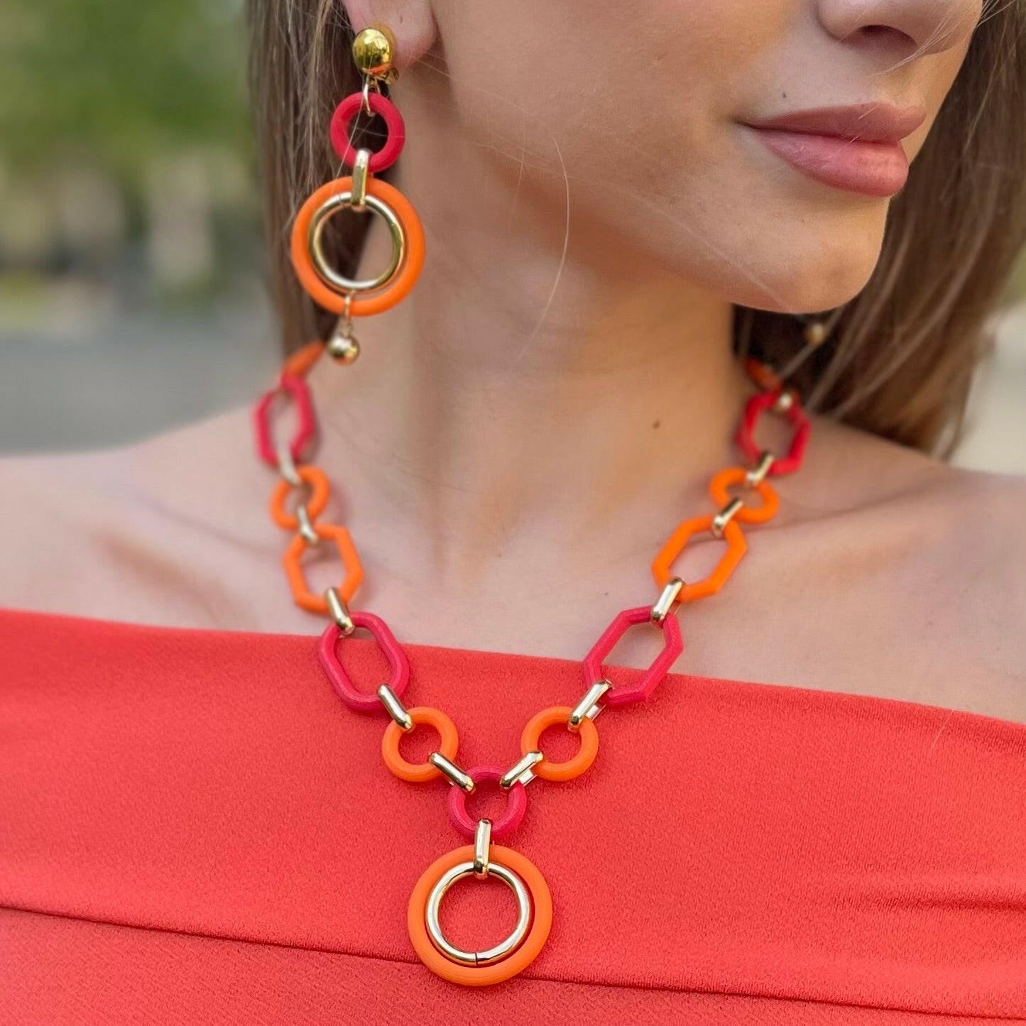 Girocollo Pop Arancio.