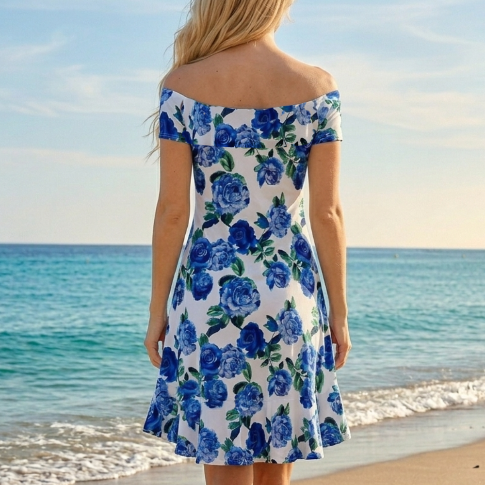 Abitino Rose Bianco-Blu