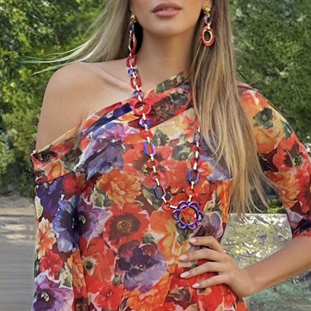 Collana Pop Multicolor.