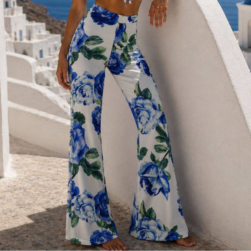 Panta Zampa Rose Bianco- Blu