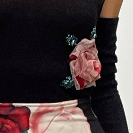 Top Ricamo Roses.