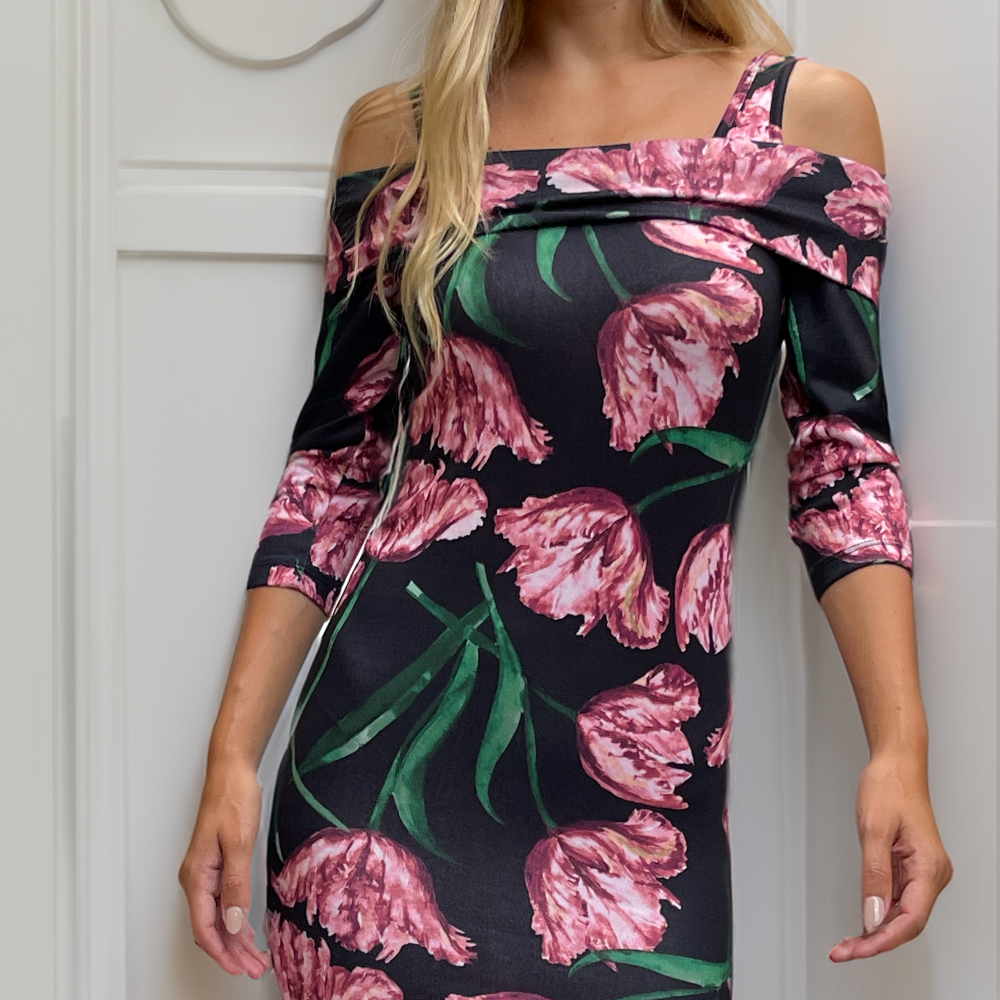 Tubino Spalline a Scomparsa Tulipani Rosa Limited Edition