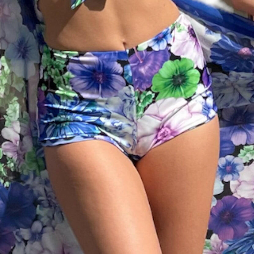 Short-Coulotte Gerbere Bluette.
