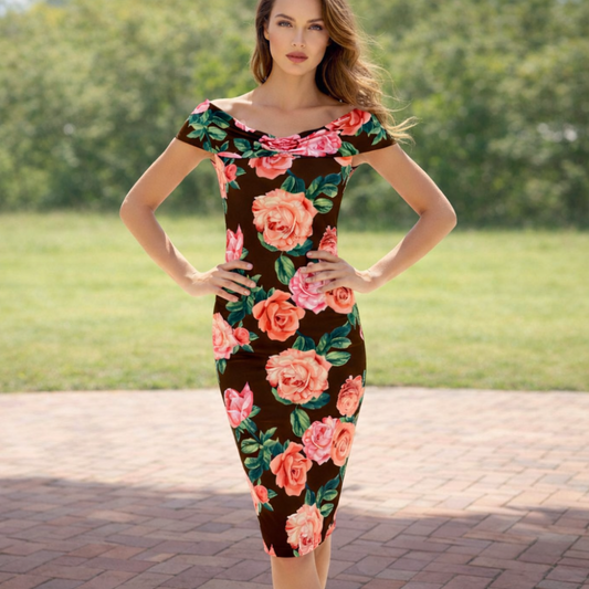 Strapless Dress Flowers B.