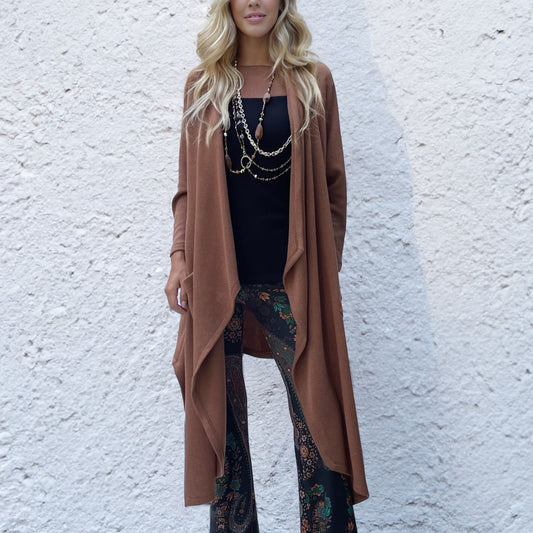 Maxi Cardigan Tabacco